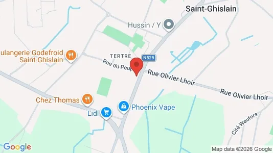 Apartments for rent i Saint-Ghislain - kort over placeringen