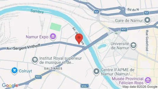 Apartments for rent i Namen - kort over placeringen