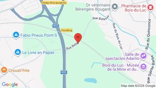 Apartments for rent i La Louvière - kort over placeringen
