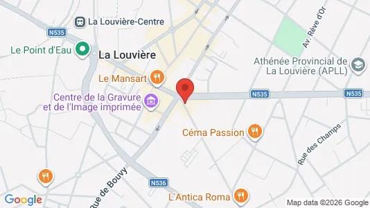 Apartments for rent i La Louvière - kort over placeringen