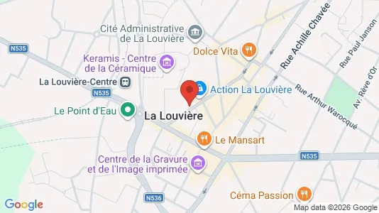 Apartments for rent i La Louvière - kort over placeringen