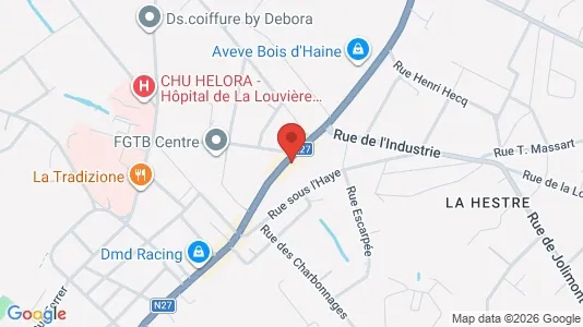 Apartments for rent i La Louvière - kort over placeringen
