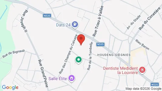 Apartments for rent i La Louvière - kort over placeringen