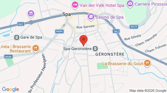 Apartments for rent i Spa - kort over placeringen