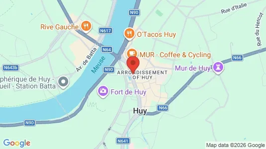 Apartments for rent i Hoei - kort over placeringen