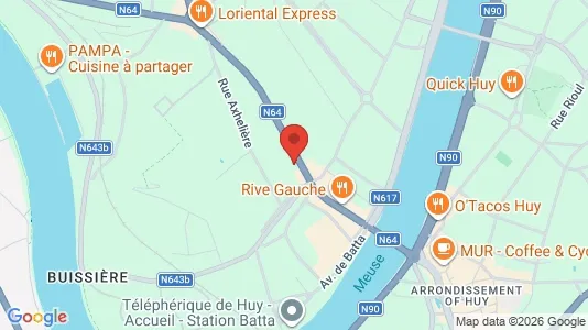 Apartments for rent i Hoei - kort over placeringen