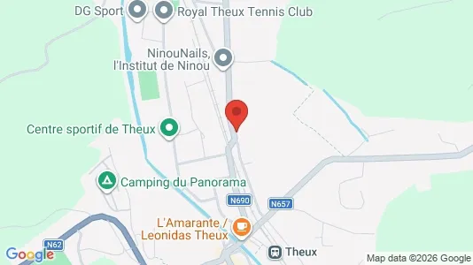 Apartments for rent i Theux - kort over placeringen
