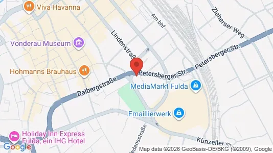 Apartments for rent i Fulda - kort over placeringen