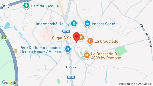 Apartments for rent i Verviers - kort over placeringen