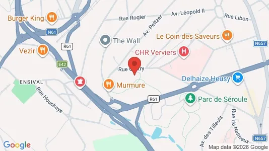 Apartments for rent i Verviers - kort over placeringen