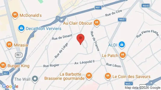 Apartments for rent i Verviers - kort over placeringen