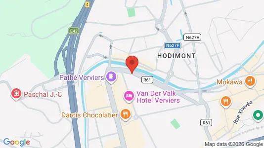 Apartments for rent i Verviers - kort over placeringen