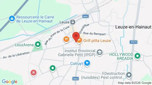 Apartments for rent i Leuze-en-Hainaut - kort over placeringen