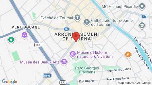 Apartments for rent i Doornik - kort over placeringen