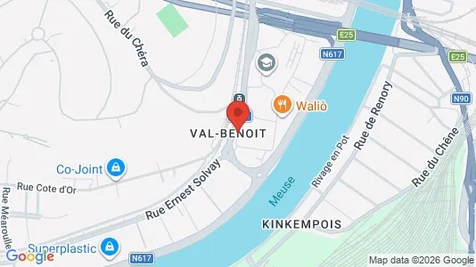 Apartments for rent i Luik - kort over placeringen