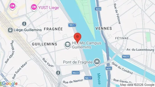 Apartments for rent i Luik - kort over placeringen