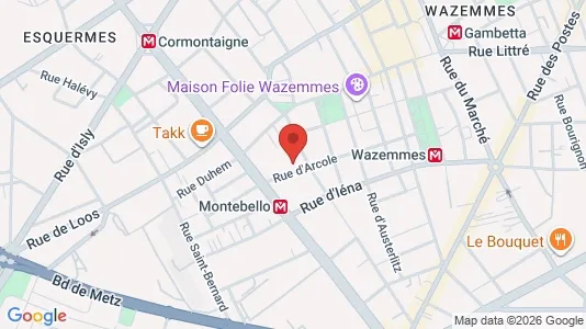 Apartments for rent i Lille - kort over placeringen