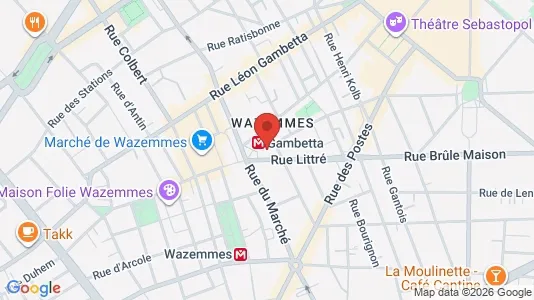 Apartments for rent i Lille - kort over placeringen