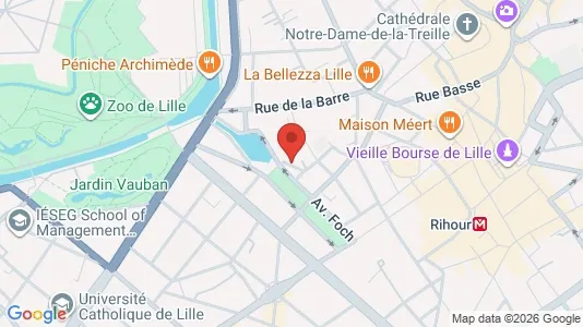 Apartments for rent i Lille - kort over placeringen