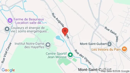 Apartments for rent i Mont-Saint-Guibert - kort over placeringen