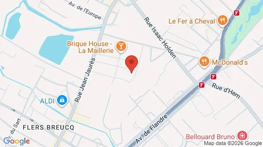 Apartments for rent i Lille - kort over placeringen