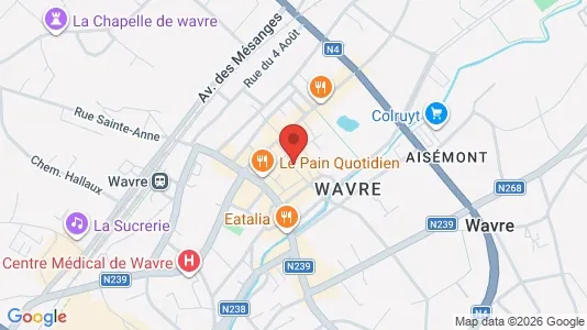 Apartments for rent i Waver - kort over placeringen