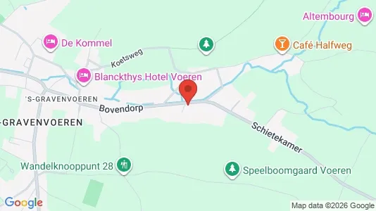 Apartments for rent i Voeren - kort over placeringen