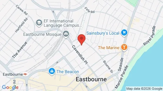 Apartments for rent i Eastbourne - East Sussex - kort over placeringen