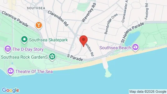 Apartments for rent i Southsea - Hampshire - kort over placeringen
