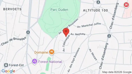 Apartments for rent i Brussels Vorst - kort over placeringen