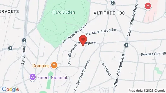 Apartments for rent i Brussels Vorst - kort over placeringen