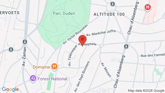 Apartments for rent i Brussels Vorst - kort over placeringen
