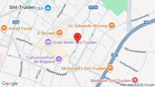 Apartments for rent i Sint-Truiden - kort over placeringen