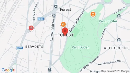 Apartments for rent i Brussels Vorst - kort over placeringen