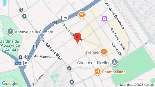 Apartments for rent i Brussels Elsene - kort over placeringen