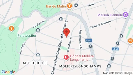 Apartments for rent i Brussels Vorst - kort over placeringen