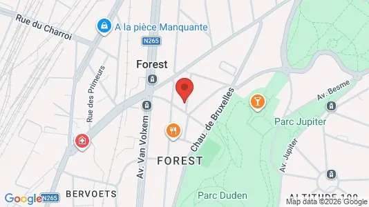 Apartments for rent i Brussels Vorst - kort over placeringen