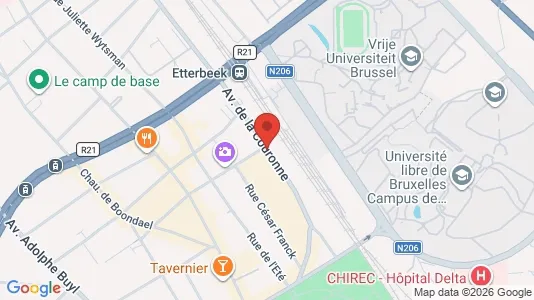 Apartments for rent i Brussels Elsene - kort over placeringen