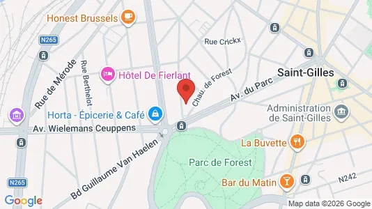 Apartments for rent i Brussels Vorst - kort over placeringen