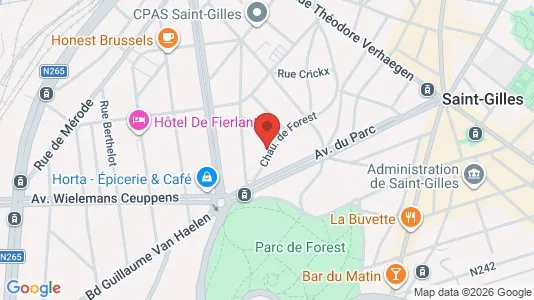 Apartments for rent i Brussels Vorst - kort over placeringen