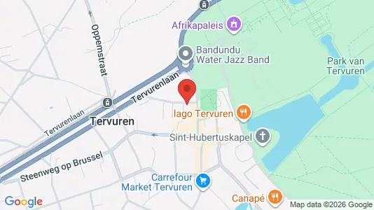 Apartments for rent i Tervuren - kort over placeringen