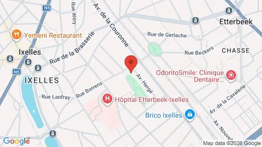 Apartments for rent i Brussels Elsene - kort over placeringen