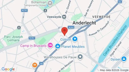 Apartments for rent i Brussels Anderlecht - kort over placeringen