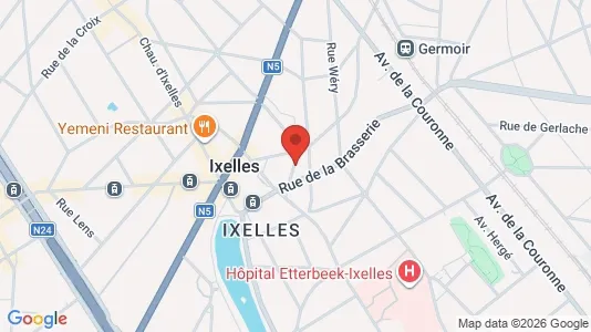 Apartments for rent i Brussels Elsene - kort over placeringen