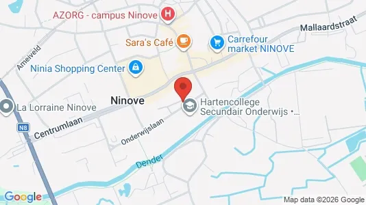 Apartments for rent i Ninove - kort over placeringen
