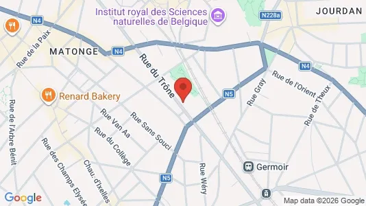 Apartments for rent i Brussels Elsene - kort over placeringen