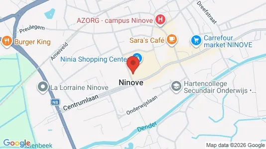 Apartments for rent i Ninove - kort over placeringen