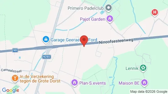 Apartments for rent i Lennik - kort over placeringen