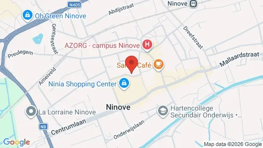 Apartments for rent i Ninove - kort over placeringen