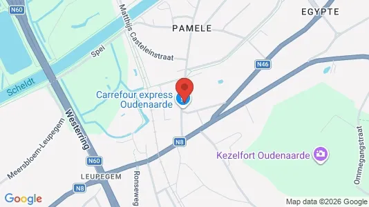 Apartments for rent i Oudenaarde - kort over placeringen